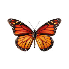 Fototapeta premium Close-up of an orange and black monarch butterfly (2)