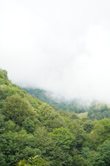 Fototapeta premium clouds over the mountain