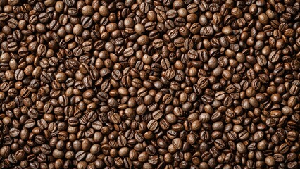 Fototapeta premium Heart shape crafted from coffee beans