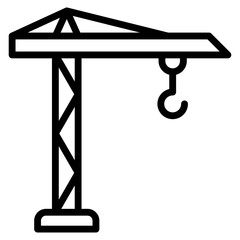 Crane  Icon Element For Design © Safahaura