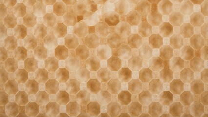 Empty honeycomb with hexagonal patterns
