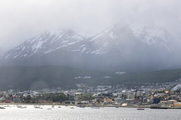 Mountains with snow in Patagonia