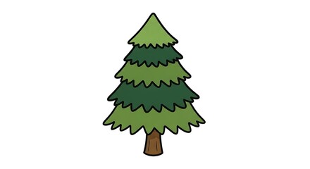 Assorted Christmas tree vectors