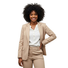smiling confident professional isolated on transparent background