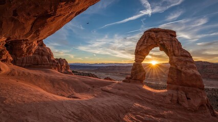 Impressive Stone Arch in a Remote National Park
