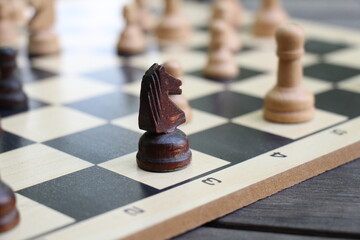 chess pieces on the table