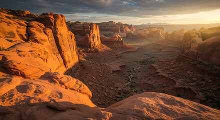 sunrise in the mountains