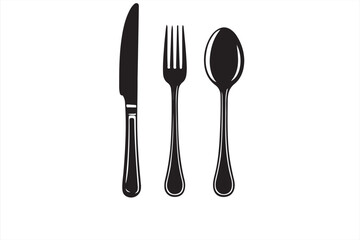Elegant Knife, Fork, and Spoon for Fine Dining