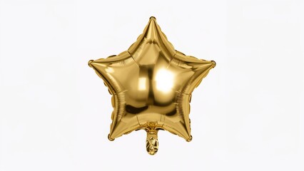 Balloon Star Shape Set on a White Background