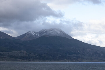 Mountains with snow in Patagonia