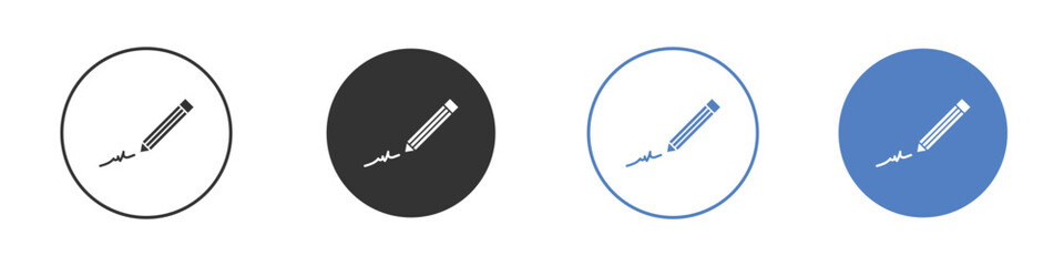 Write icon. Simple illustration. black silhouette pack.