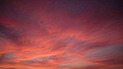Breathtaking sunrise in shades of red and velvet