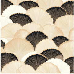 Traditional batik pattern with geometric shapes in neutral tones, background