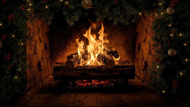 Holiday Log Consumed by Fire