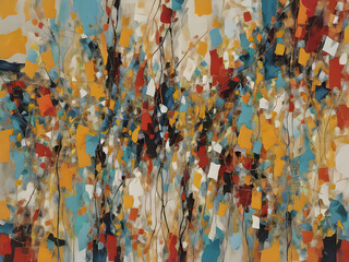 Modern abstract nine-height art painting abstract texture background