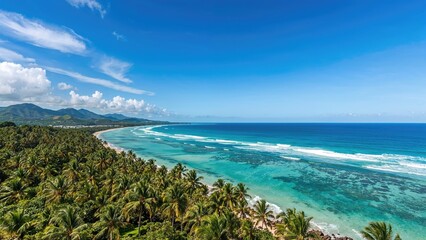 Coastal scenery showcasing a tropical environment