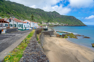 Ilheu do Romeiro Association coastal area ofSão Lourenço Bay on the Azorean island of Santa Maria-Azores-Portugal.