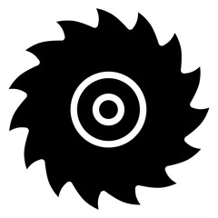 Saw Blade  Icon Element For Design
