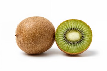 Obraz premium Nutritious kiwi fruit isolated for diet, vitamin C, and tropical produce concepts