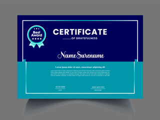Obraz premium Certificate design sample for create professional certificate
