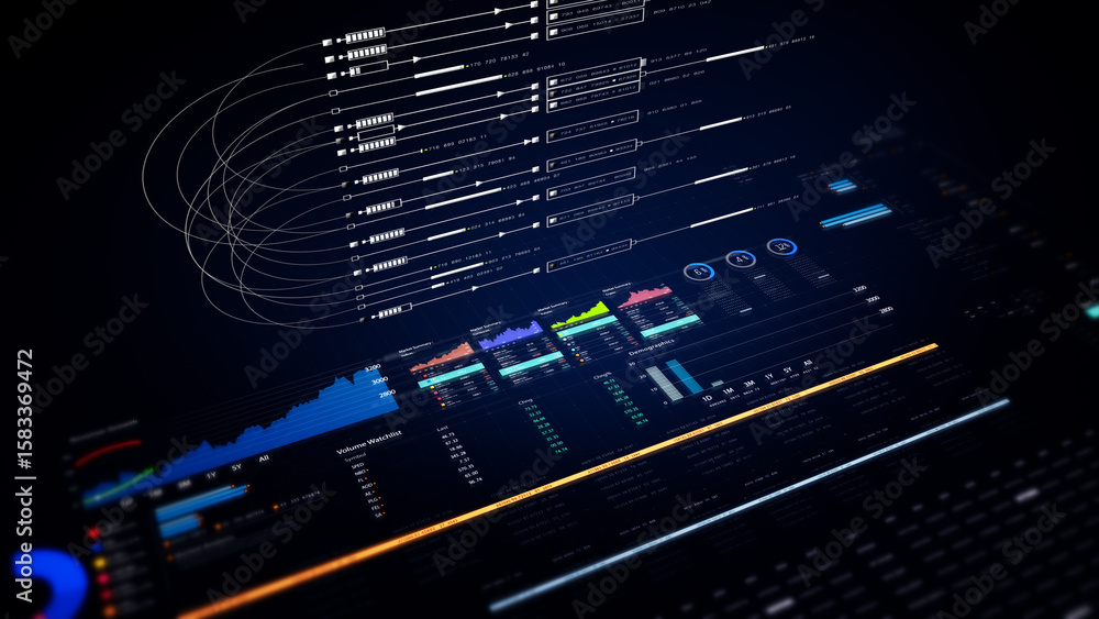 Aufkleber dynamic data visuals for business info graphics, animated charts, and data-driven insights for a bus