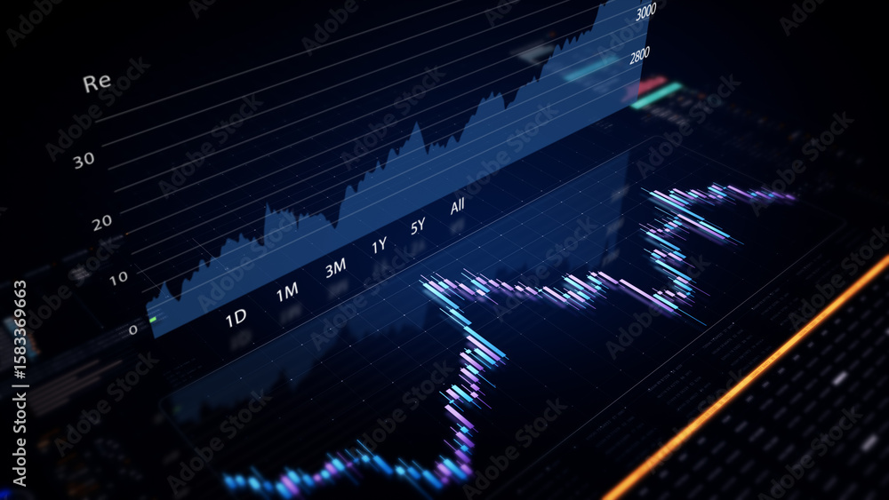 Aufkleber dynamic data visuals for business info graphics, animated charts, and data-driven insights for a bus