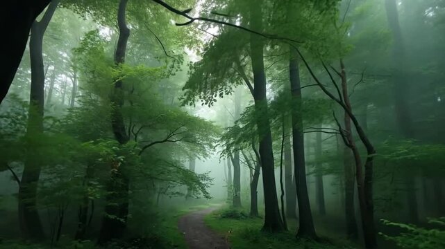 morning in the woods