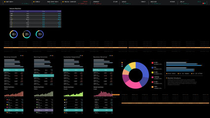 Dynamic data visuals for business info graphics, animated charts, and data-driven insights for a business meeting mock-up. Explore the world of trading, stock exchanges, and crypto