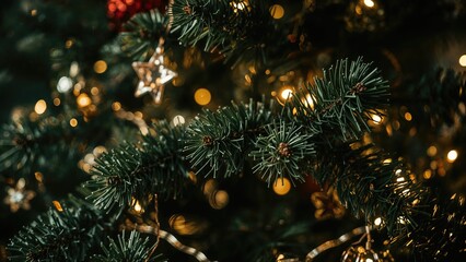 Section of a holiday tree ornament