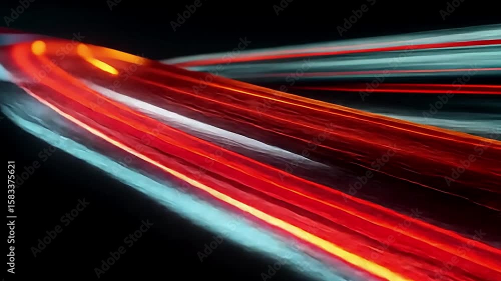 Poster abstract motion background with light trails and speed effect for video editing and design 3d render