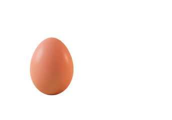 Isolated Simple Brown Egg