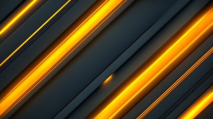Diagonal dark gray and glowing yellow lines