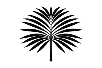 Obraz premium Palm leaf pattern in folk style traditional design vector art illustration