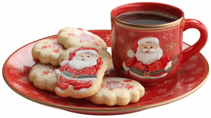 cup of coffee and cookies