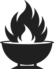Burning fire flame vector icon design illustration symbol