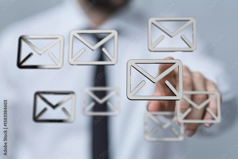 Poster efficient email management for busy professionals. streamline your inbox and boost productivity.
