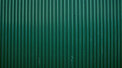 Green-colored metallic framework