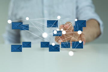 Seamless email connection, worldwide network, efficient communication.