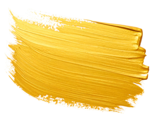Lustrous golden paint stroke with textured offers a radiant and opulent artistic element