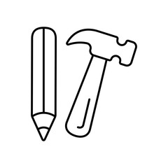 Drawings Architectural Blueprints Plans Line Icon