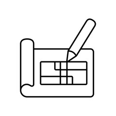  Home Project Renovation Improvement Line Icon