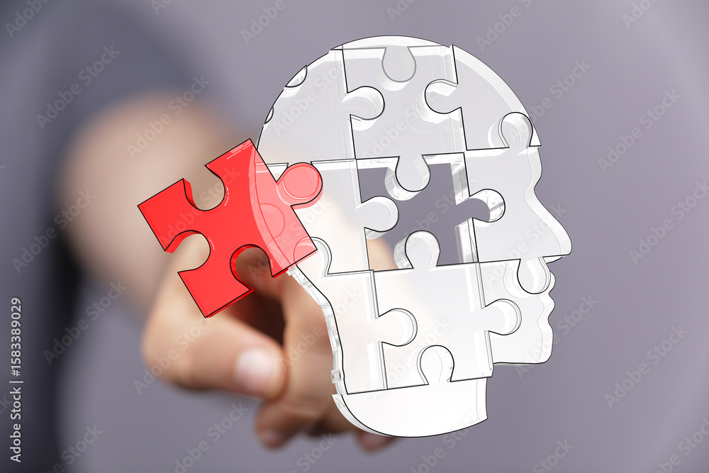 Aufkleber unlocking human potential through cognitive science. explore the complexities of the brain and impro