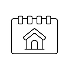 Schedule Project Timeline Planning Line Icon