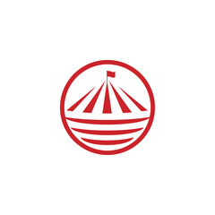 circus carnival tent logo design