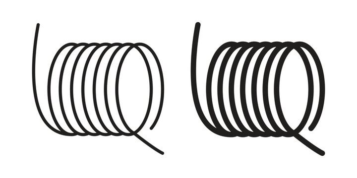 Wire coil icon vector illustration. Flat design. Graphic design vector symbols.