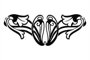 Ornate floral border vector