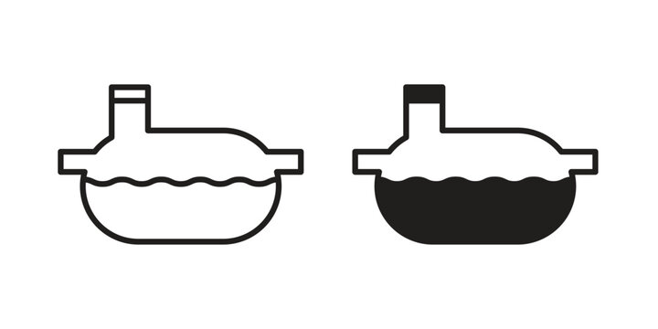 Sewerage tank icon vector illustration. Flat design. Graphic design vector symbols.