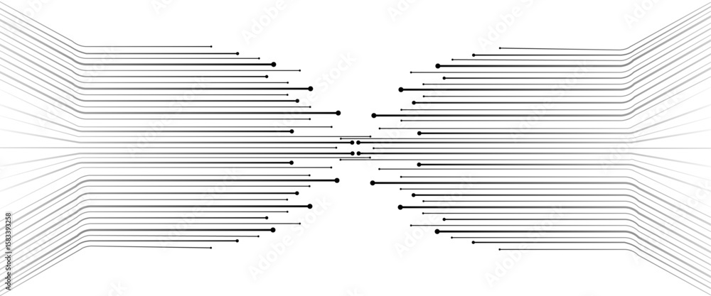 Poster vector hi tech speed digital abstract connecting lines and dots technology background