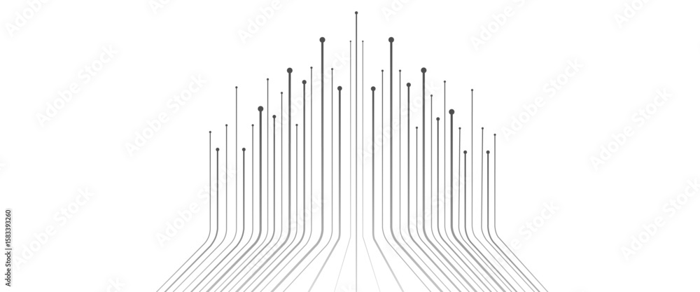 Poster vector hi tech speed digital abstract connecting lines and dots technology background