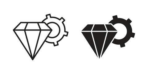 Operational excellence icon vector illustration. Flat design. Graphic design vector symbols.